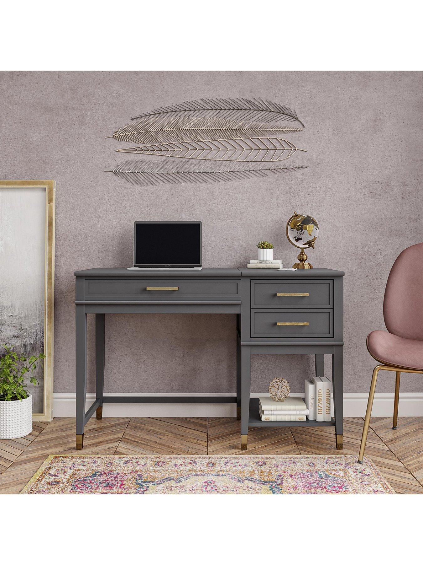 cosmoliving-by-cosmopolitan-westerleigh-lift-desk-graphite-greystillFront