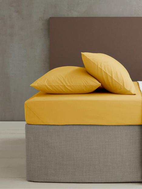 catherine-lansfield-easy-ironnbsppercale-extra-deep-fitted-sheet-ndash-ochre