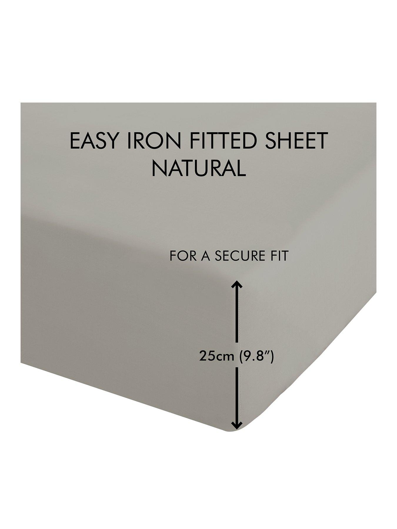 catherine-lansfield-easy-iron-percale-extra-deep-valance-fitted-sheet-ndash-naturalstillFront