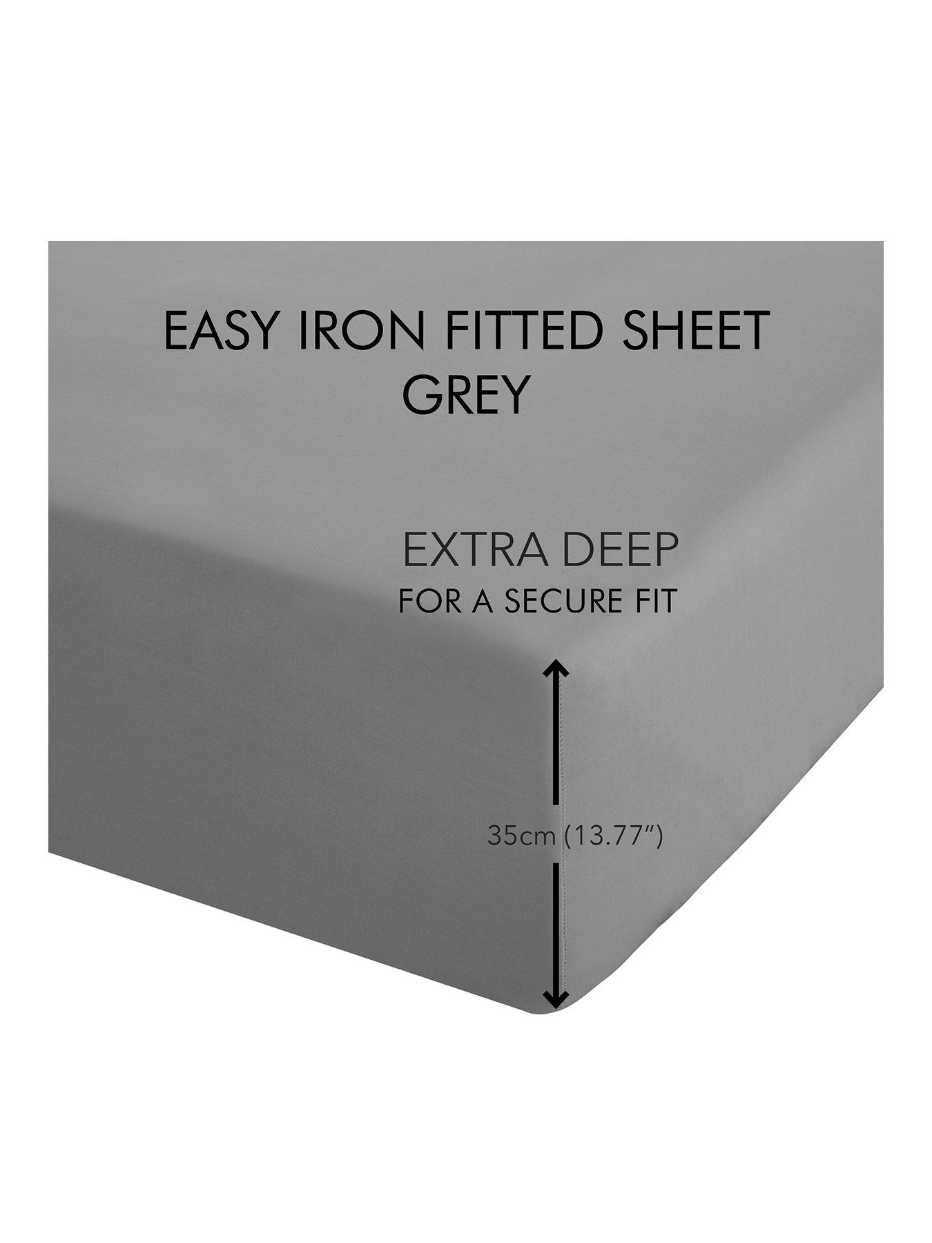 catherine-lansfield-easy-ironnbspextra-deep-fitted-sheet--nbspgreystillFront