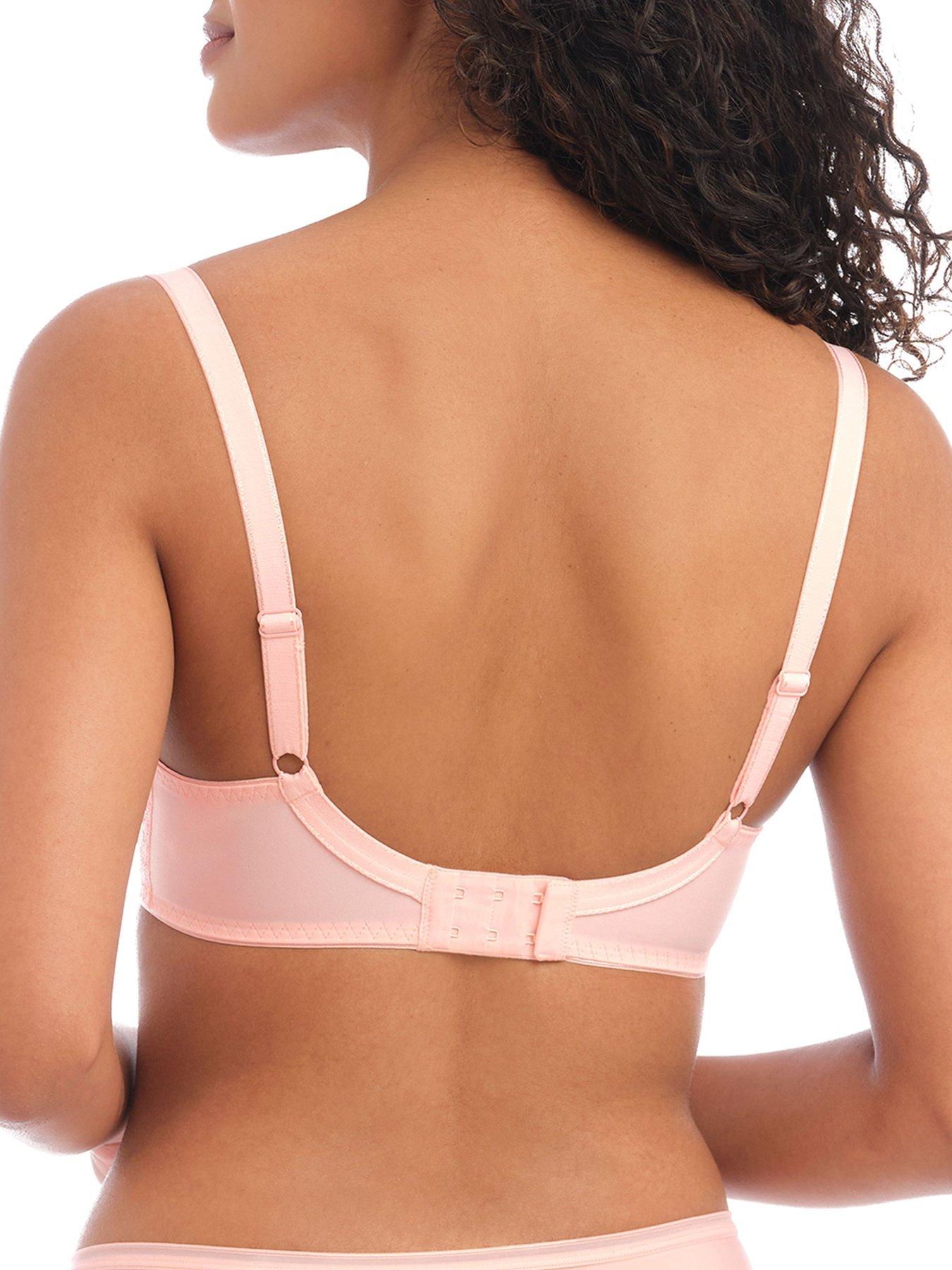 Freya Starlight Underwired Hero Balcony Side Support Bra K cup Rosewater Bra  - Pink