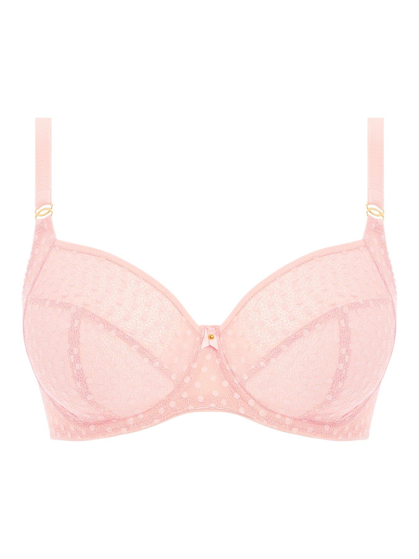 Starlight Underwired Hero Balcony Side Support Bra K cup Rosewater Bra -  Pink