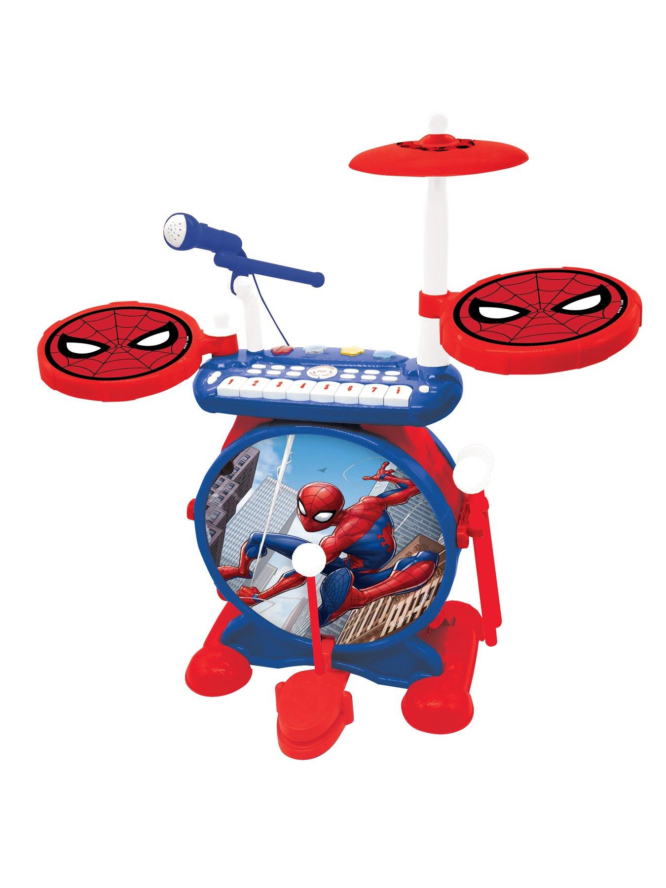 lexibook-my-rock-band-spidermannbspcomplete-drums-set-with-seatdetail