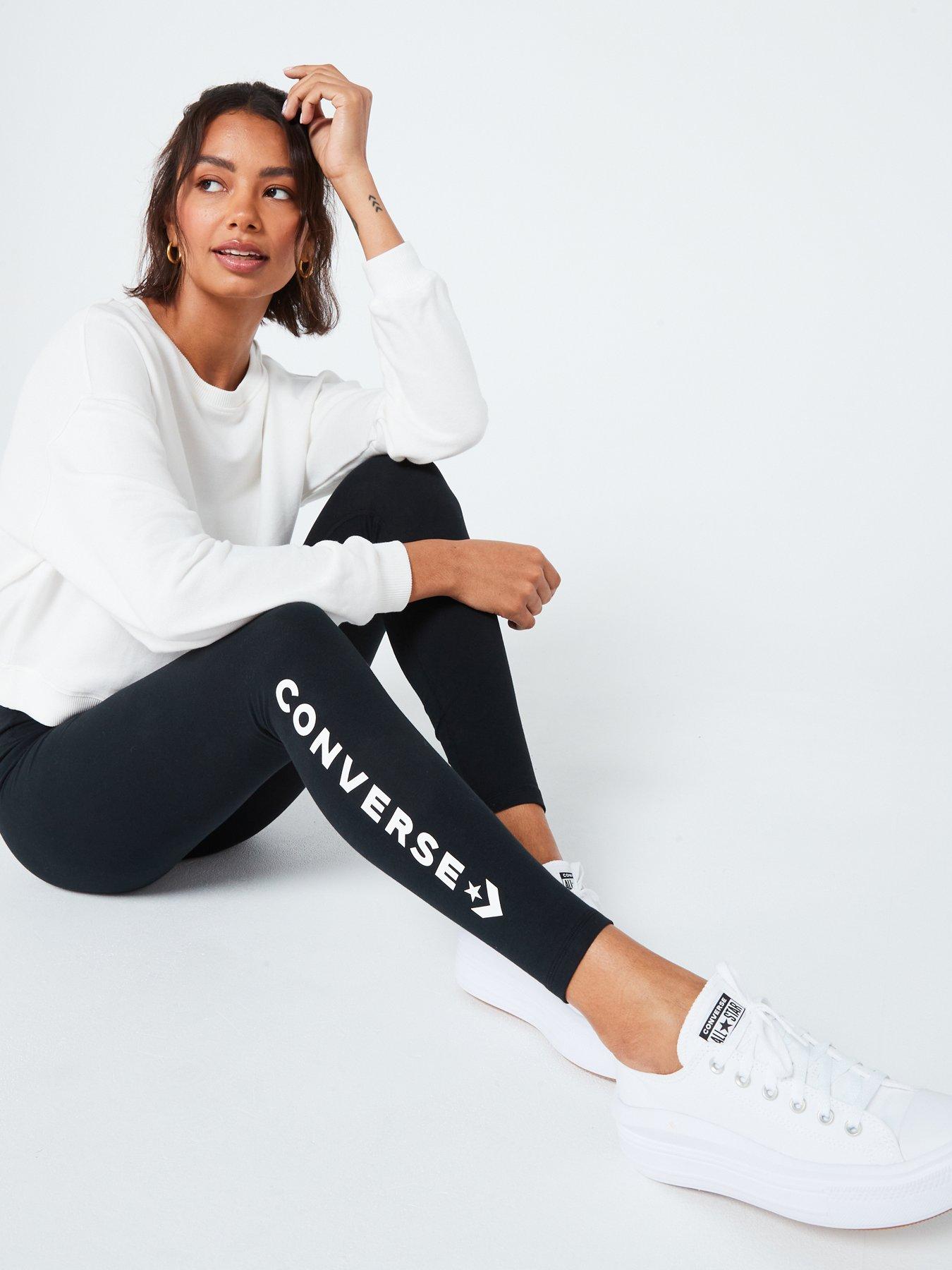 Converse Womens Wordmark Leggings - Black