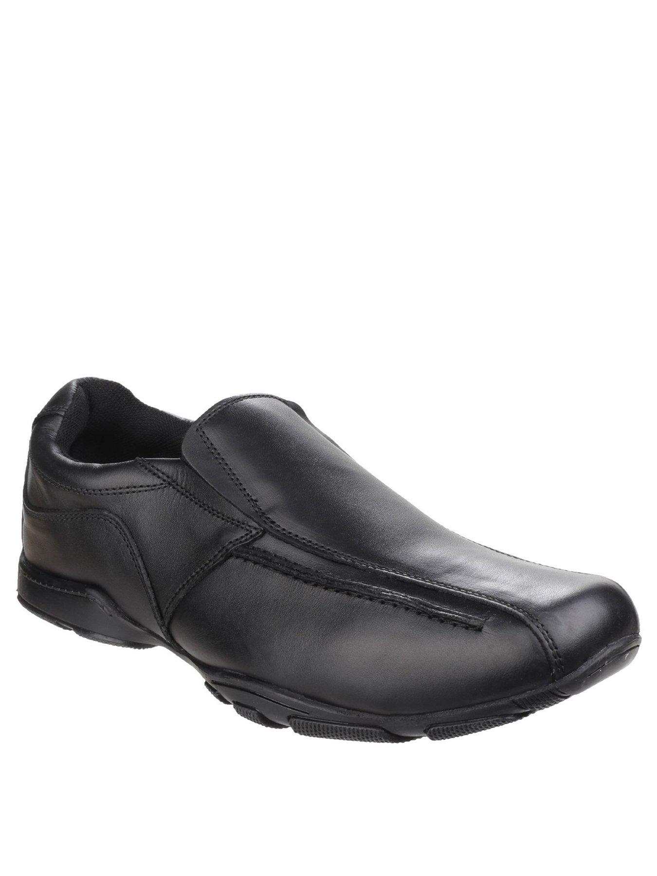 Image 1 of 5 of Hush Puppies Bespoke Slip On Back To&nbsp;School Shoe - Black