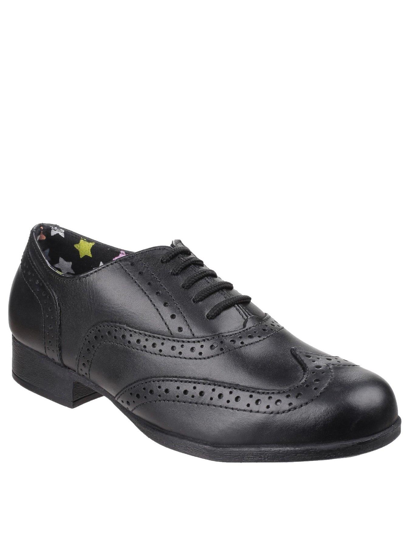 Image 1 of 6 of Hush Puppies Kada Lace Up Brogue School Shoe