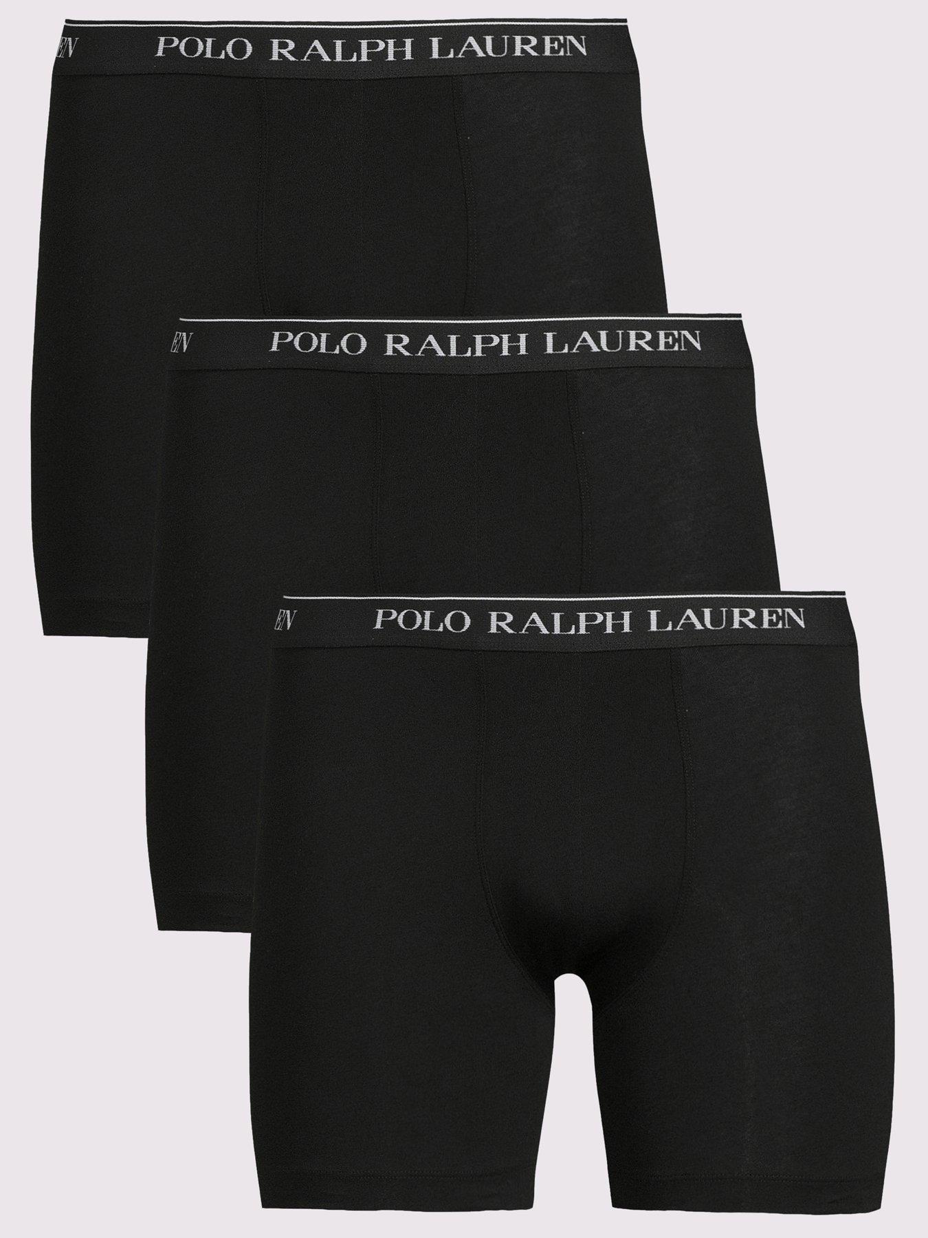 Image 1 of 5 of Polo Ralph Lauren 3 Pack Boxer Brief - Black