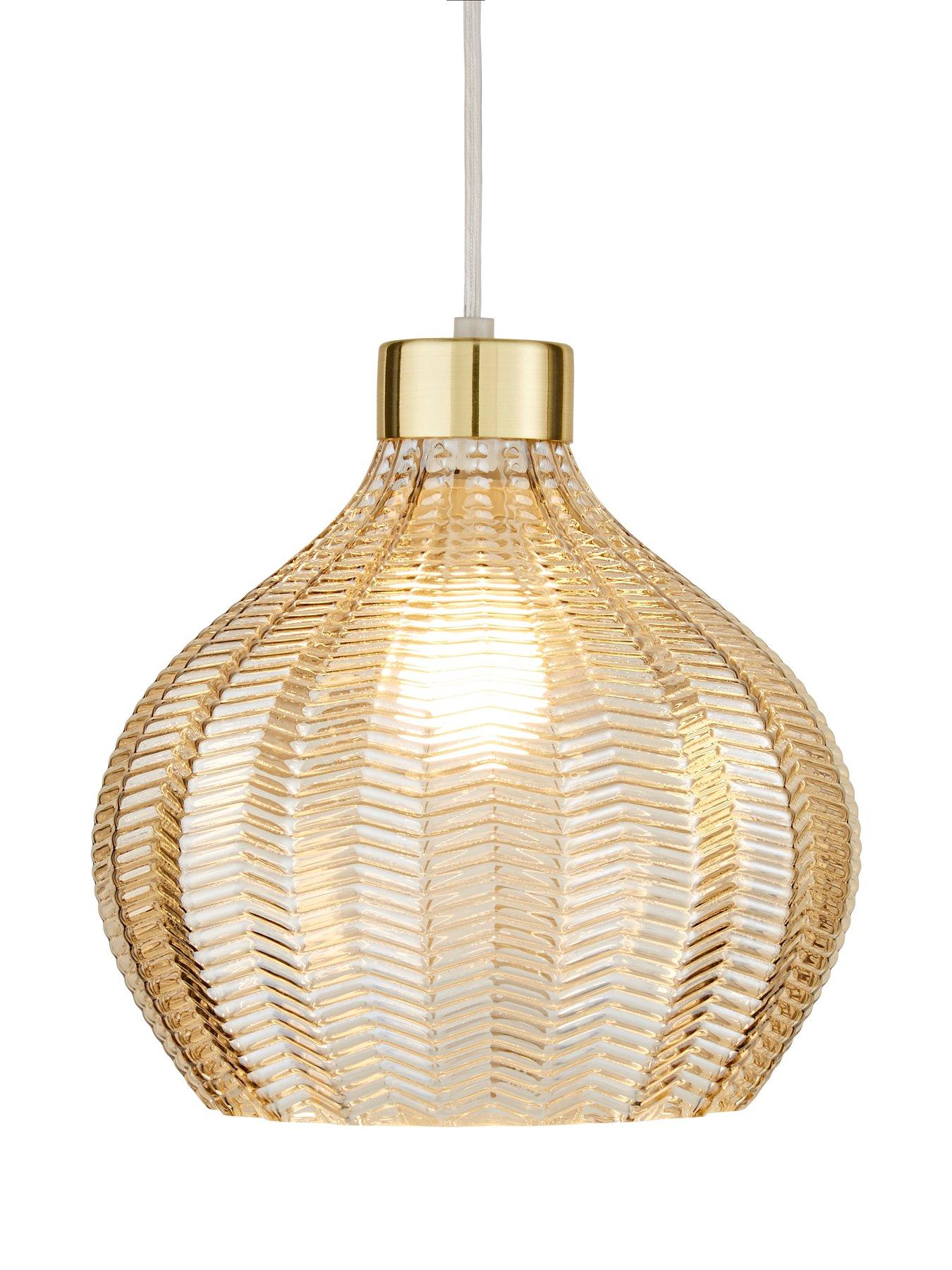 very-home-herringbone-large-easy-fit-glass-pendantstillFront