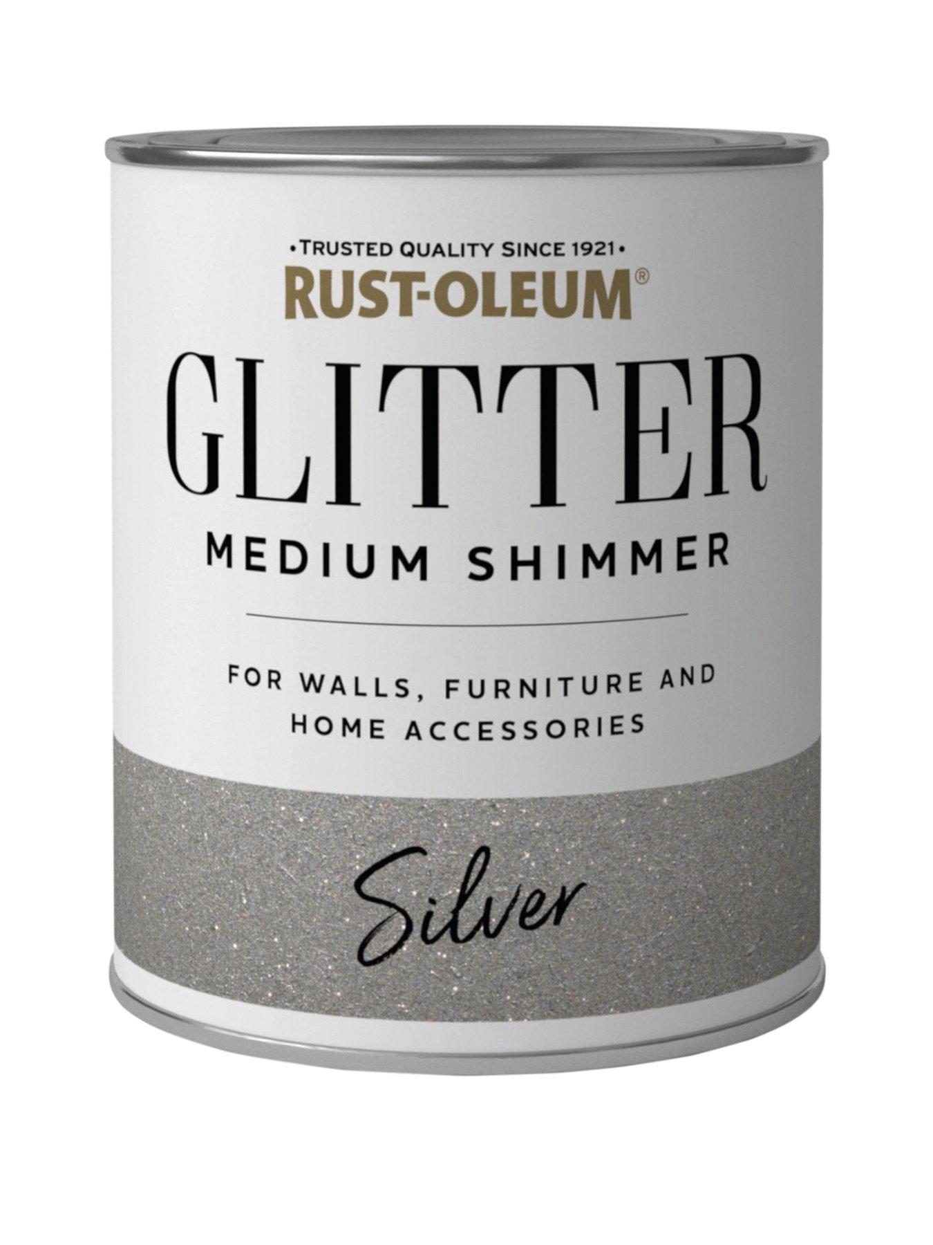 undefined Glitter Medium Shimmer Paint – Silver