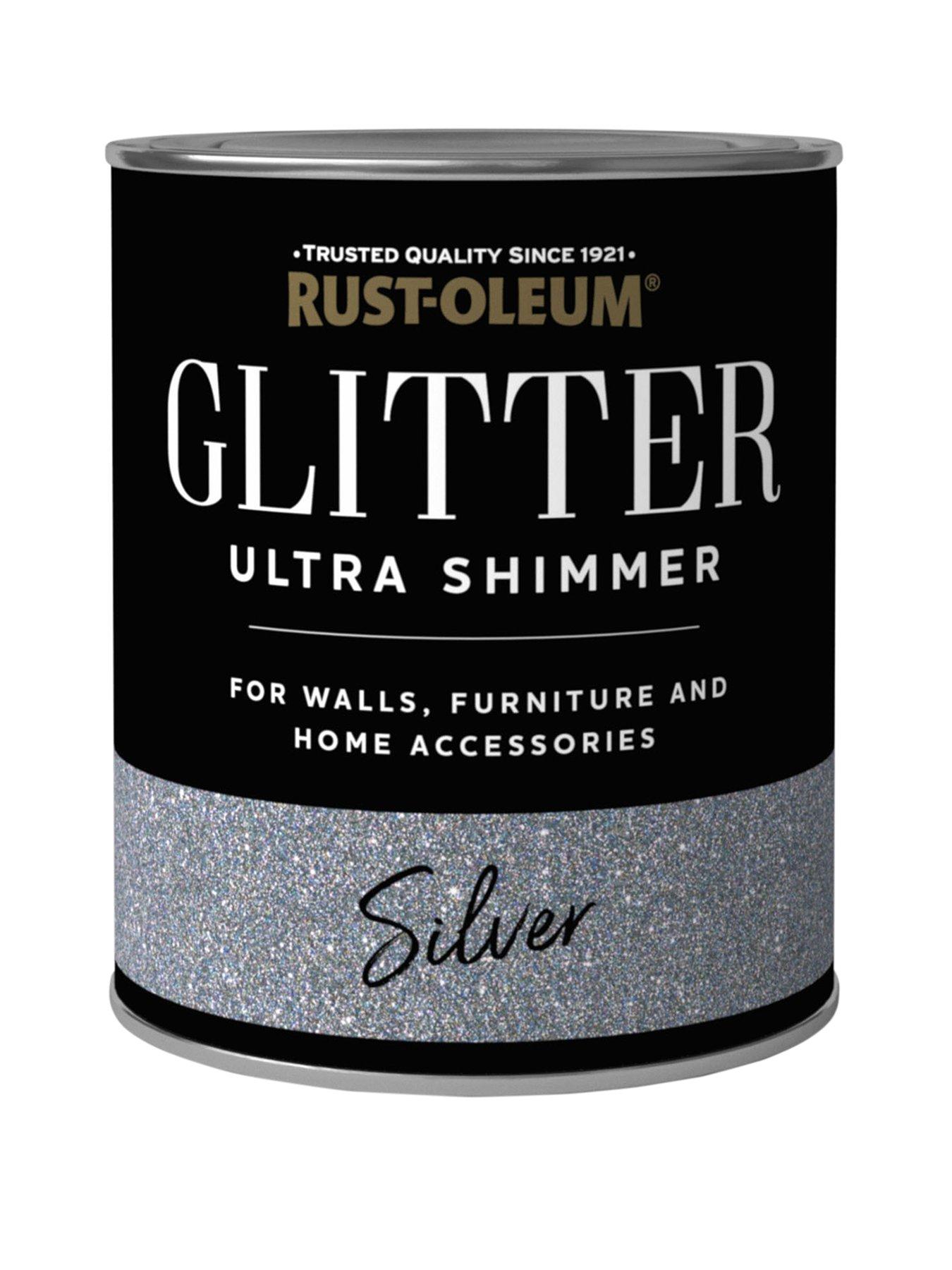 undefined Glitter Ultra Shimmer Paint – Silver – 750 ml tin