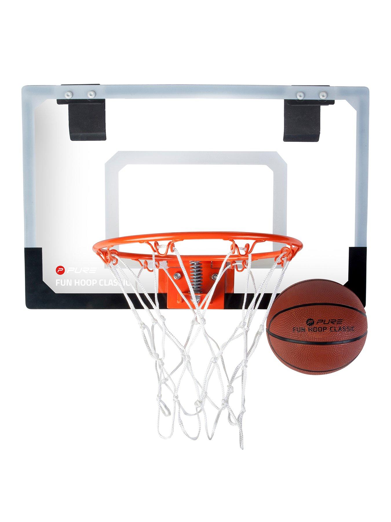 undefined The Fun Hoop Classic with Basketball and Backboard (46x30cm - Hoop: 23cm)
