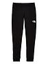 the-north-face-fleece-jogger-pants-blackwhitefront