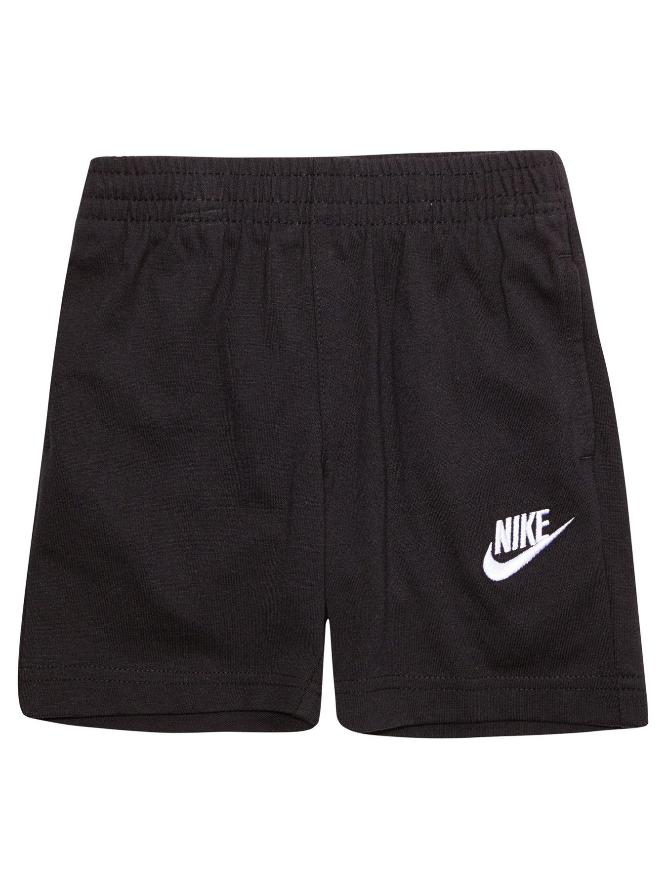 Nike sweat shorts black sale