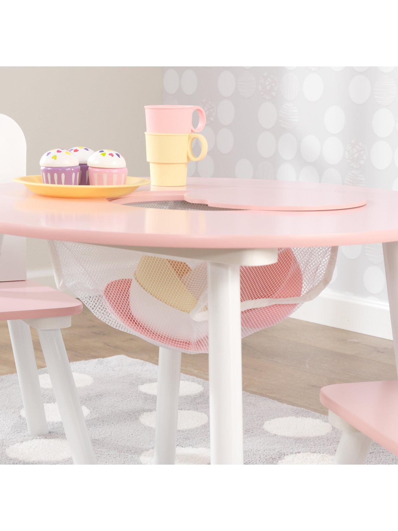 Kidkraft round table and store chairs white