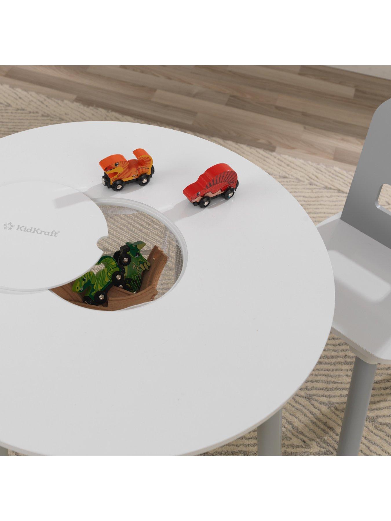 Kidkraft round table and store chairs white