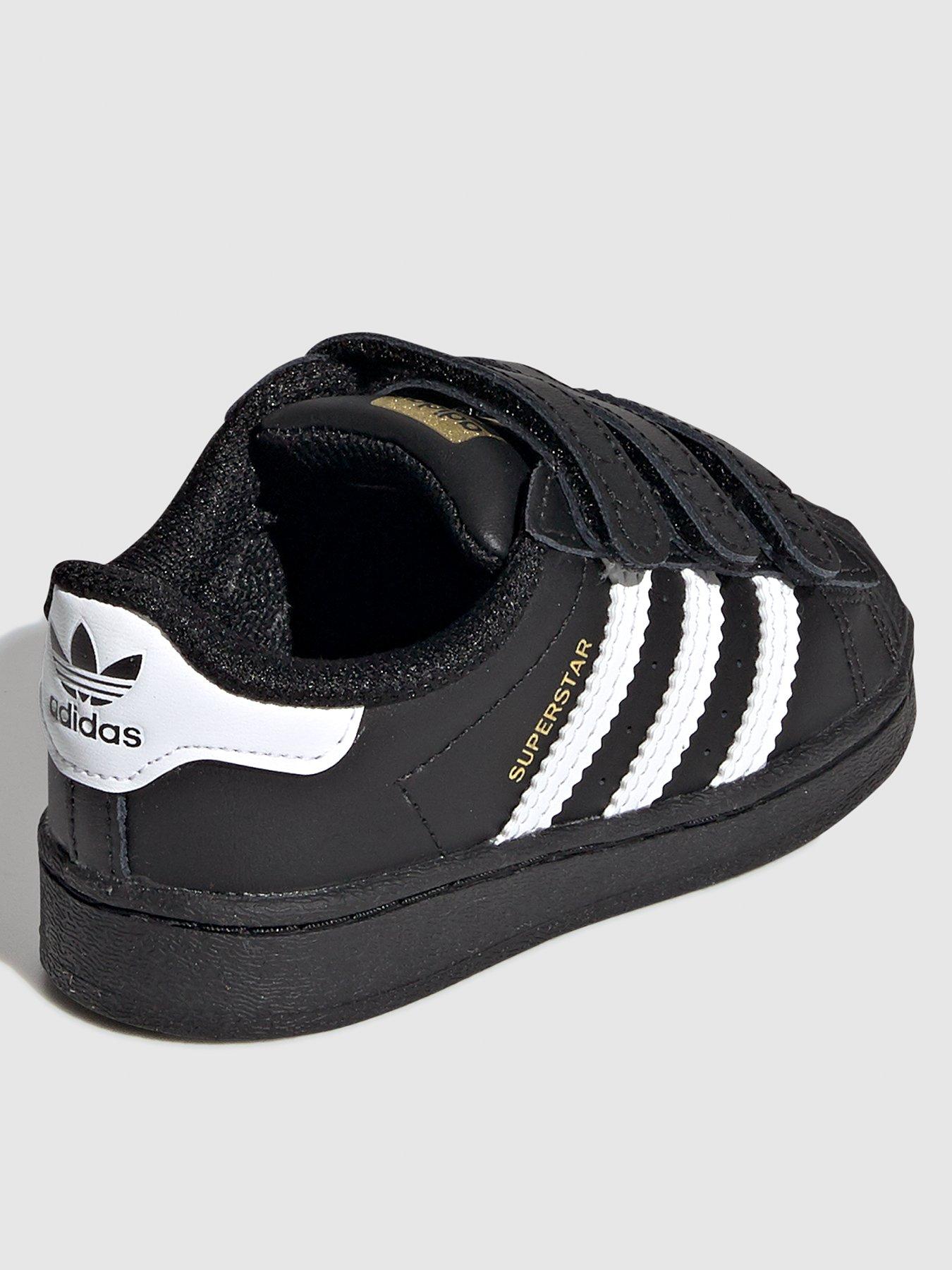 Adidas originals nursery superstar foundation trainer white / clearance black