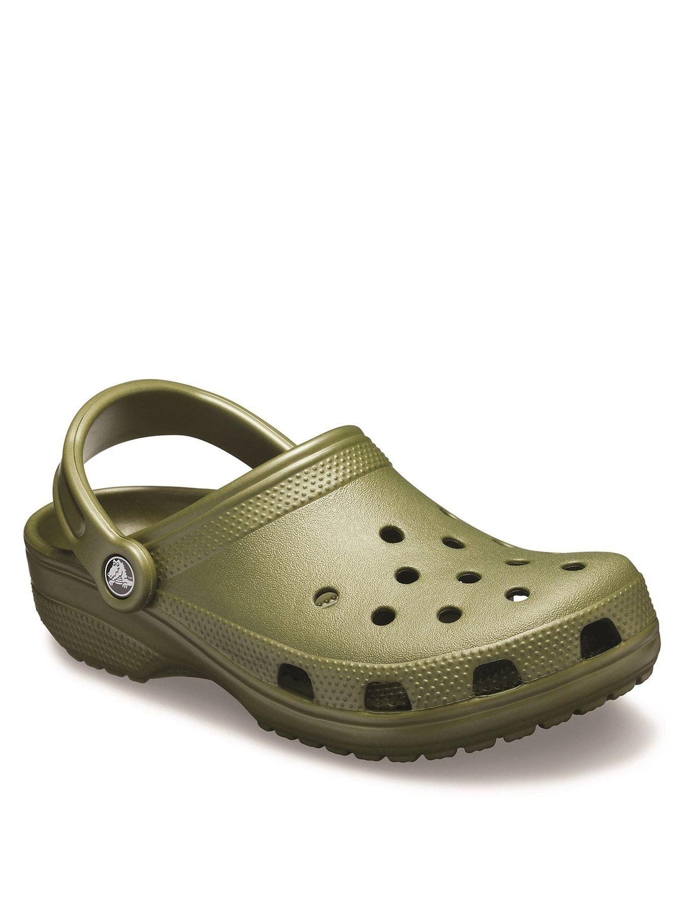 Khaki 2024 green crocs