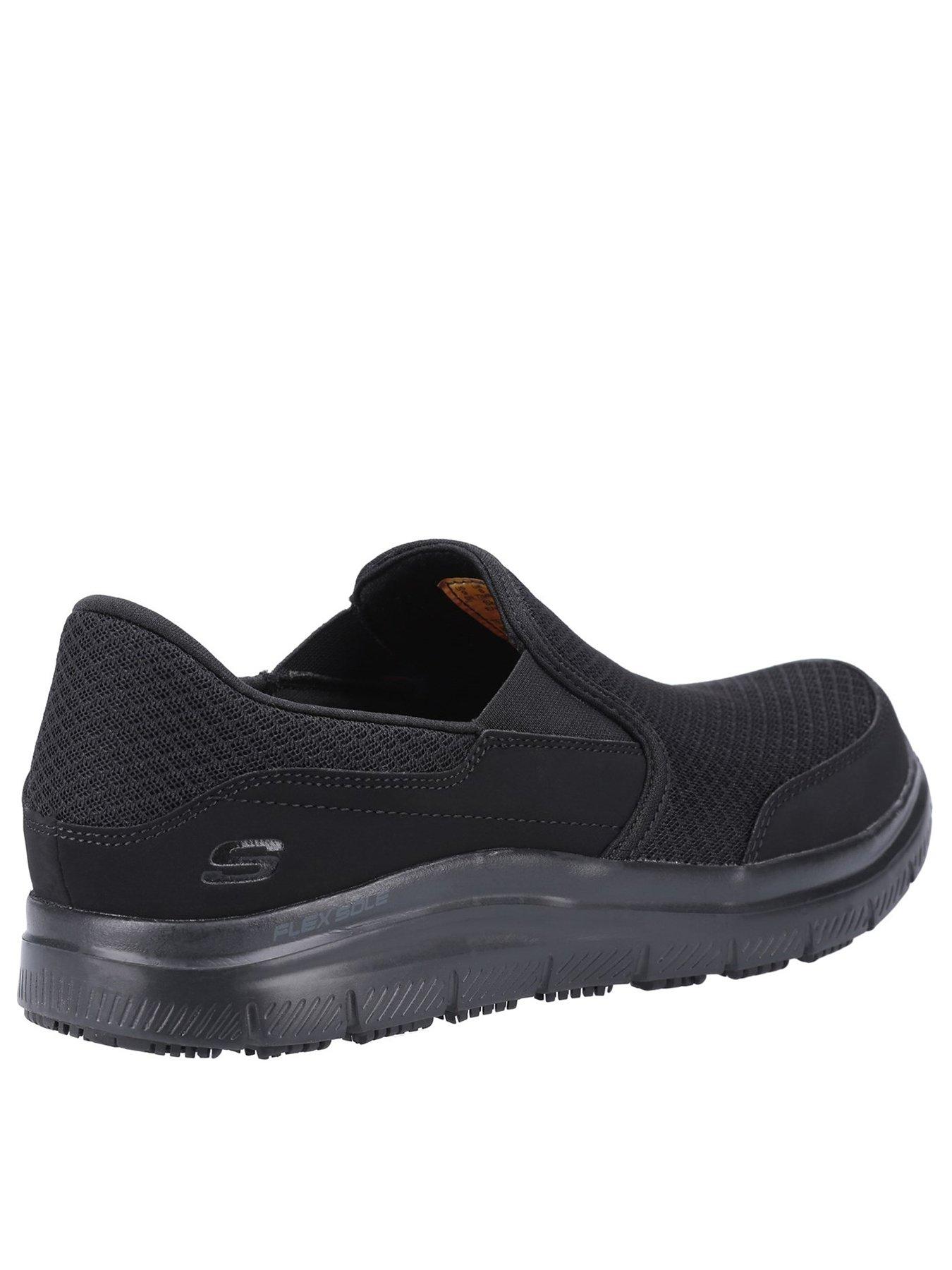 skechers-workwear-flex-advantage-trainers-blackstillFront