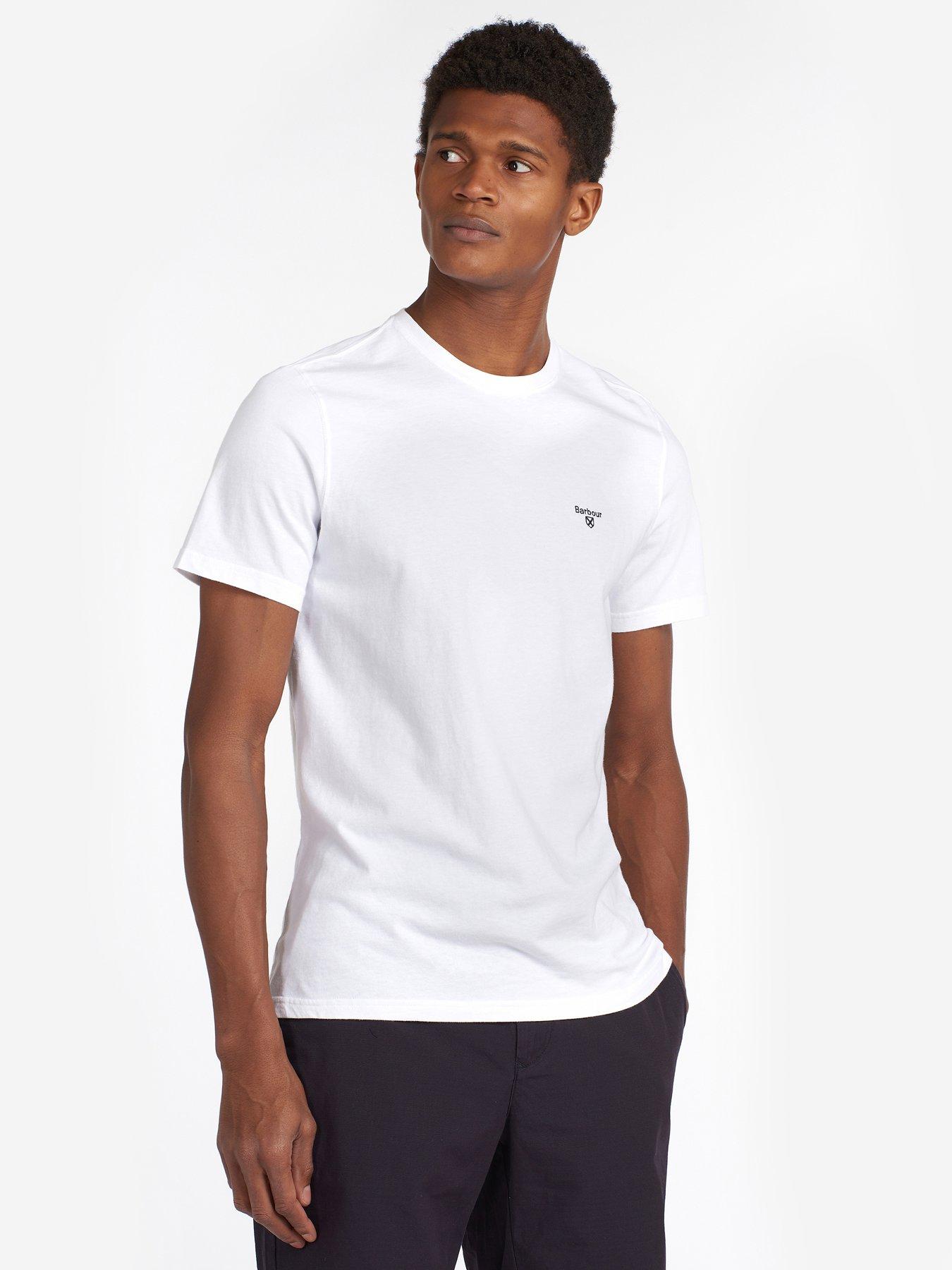 Barbour Short Sleeve Essential Sports Logo T-Shirt - White
