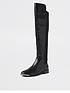 river-island-stretch-over-the-knee-boot-blackfront