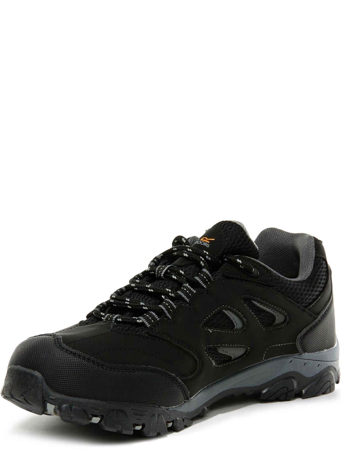 Image 3 of 6 of Regatta Junior Holcombe Waterproof Low-Cut Walking Boot - Black/Grey