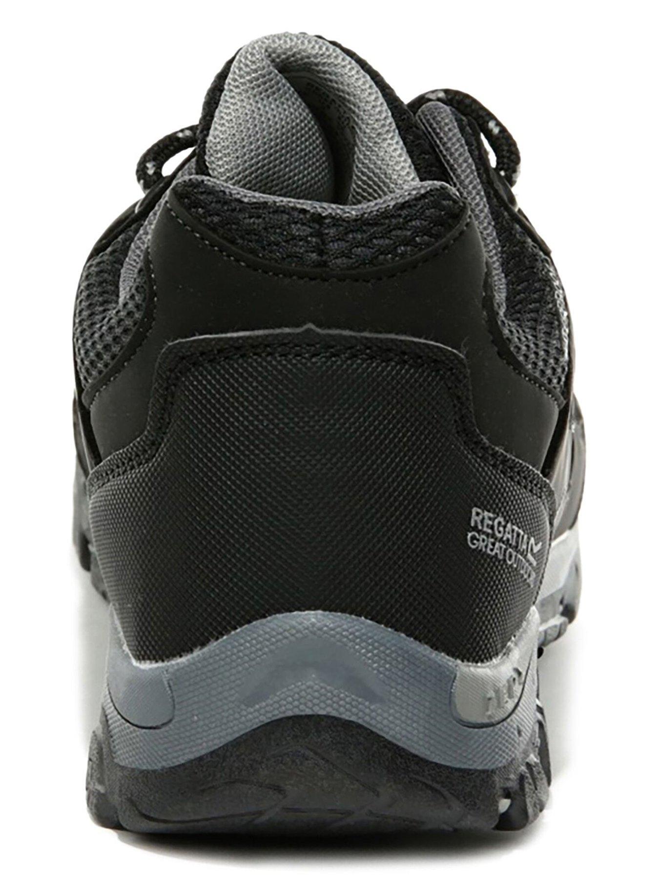 Image 5 of 6 of Regatta Junior Holcombe Waterproof Low-Cut Walking Boot - Black/Grey