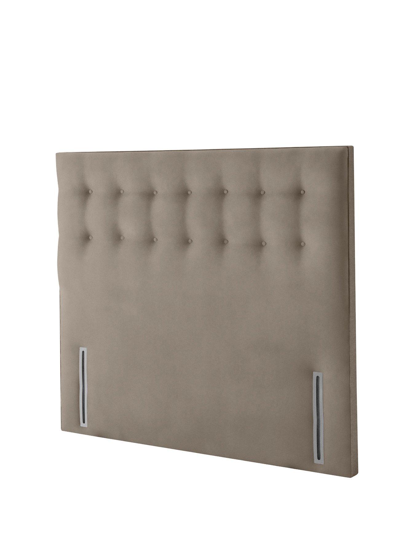 Silver padded deals headboard