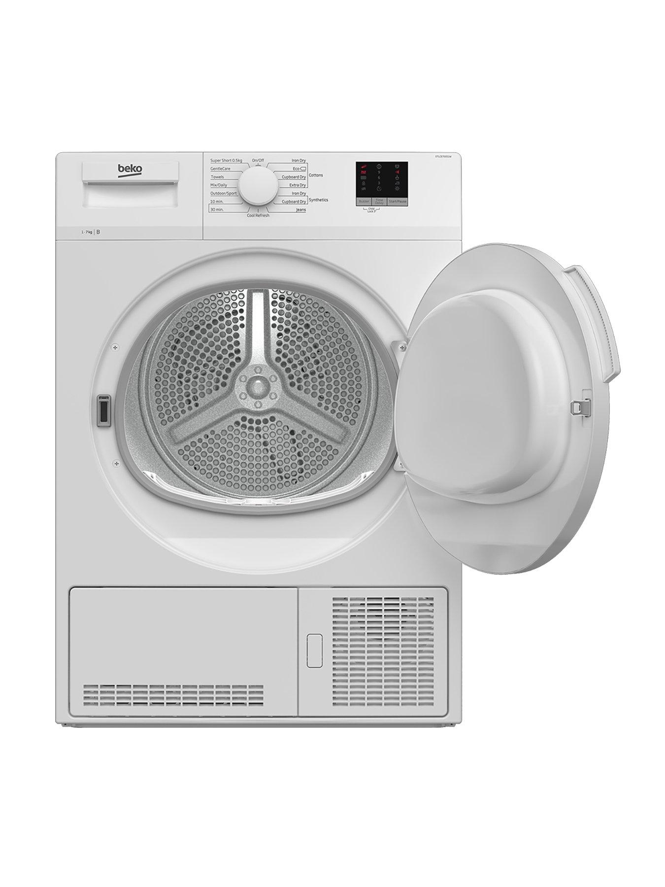 Image 2 of 7 of Beko DTLCE70051W 7kg Load, Full Size Condenser Sensor Dryer - White