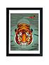 east-end-prints-swimming-tiger-by-dieter-braun-a3-framed-wall-artfront