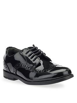 start-rite-girls-brogue-prinbsppatent-leather-lace-up-school-shoesnbsp-nbspblack-patent