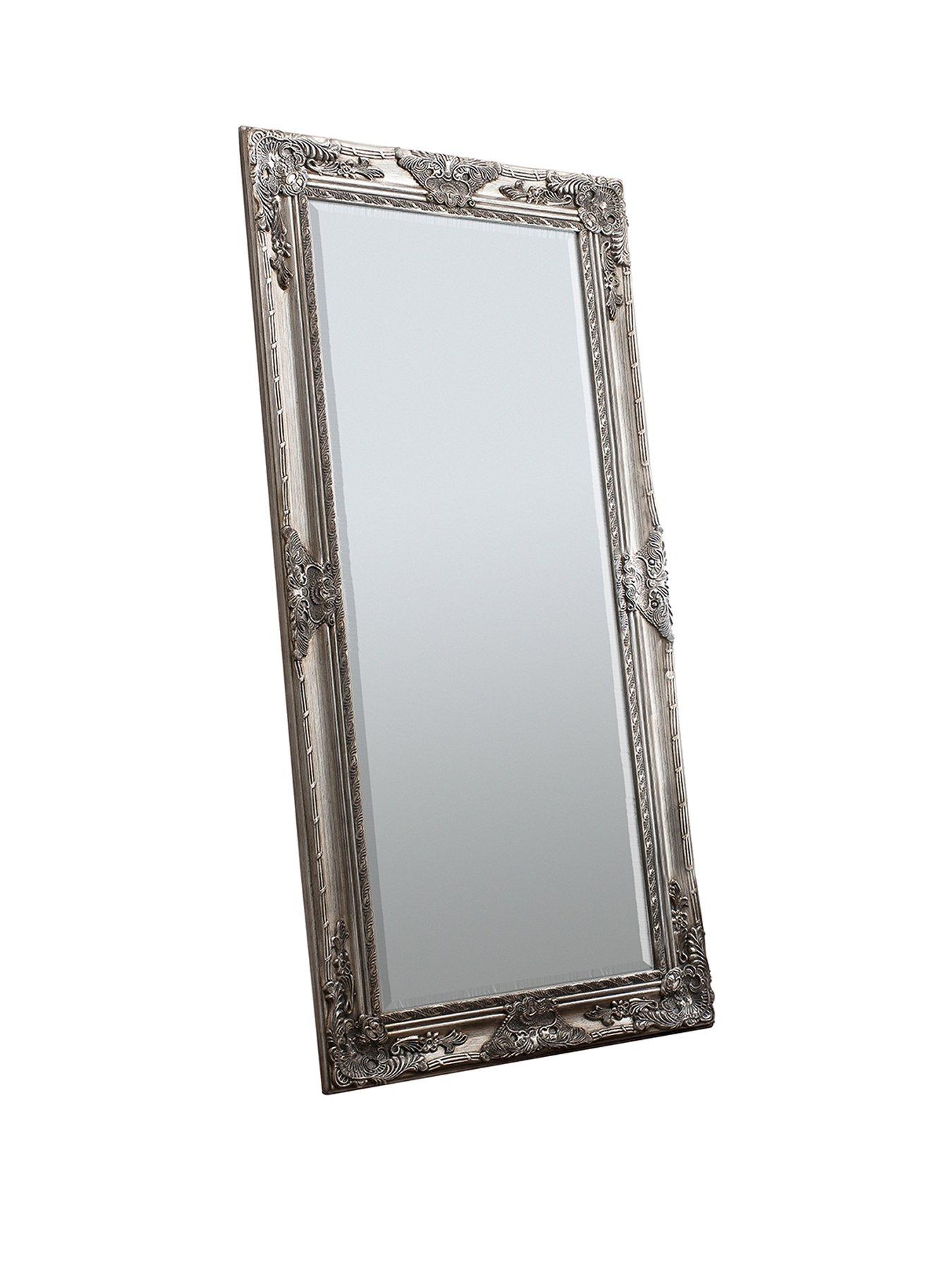 Image 1 of 3 of Gallery Direct Hampshire Silver Leaner Full Length Mirror