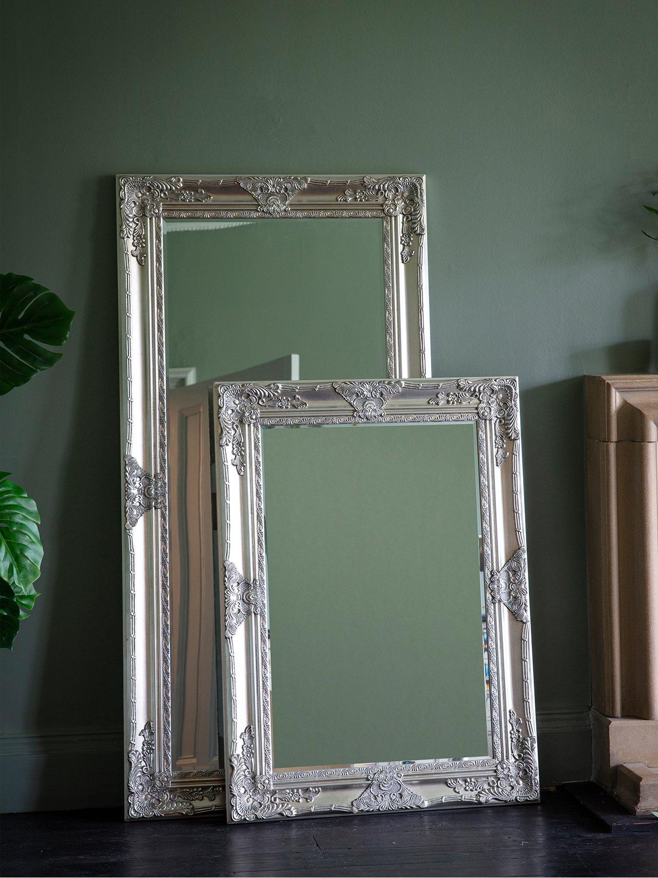 Image 2 of 3 of Gallery Direct Hampshire Silver Leaner Full Length Mirror