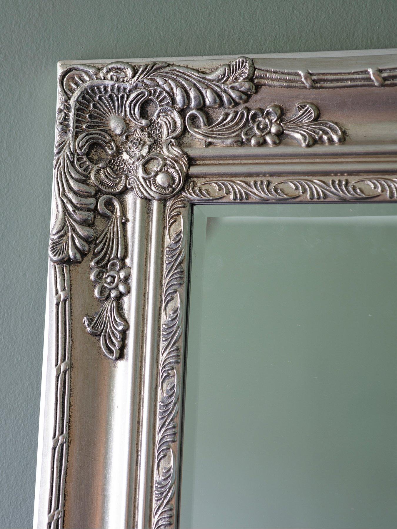 Image 3 of 3 of Gallery Direct Hampshire Silver Leaner Full Length Mirror