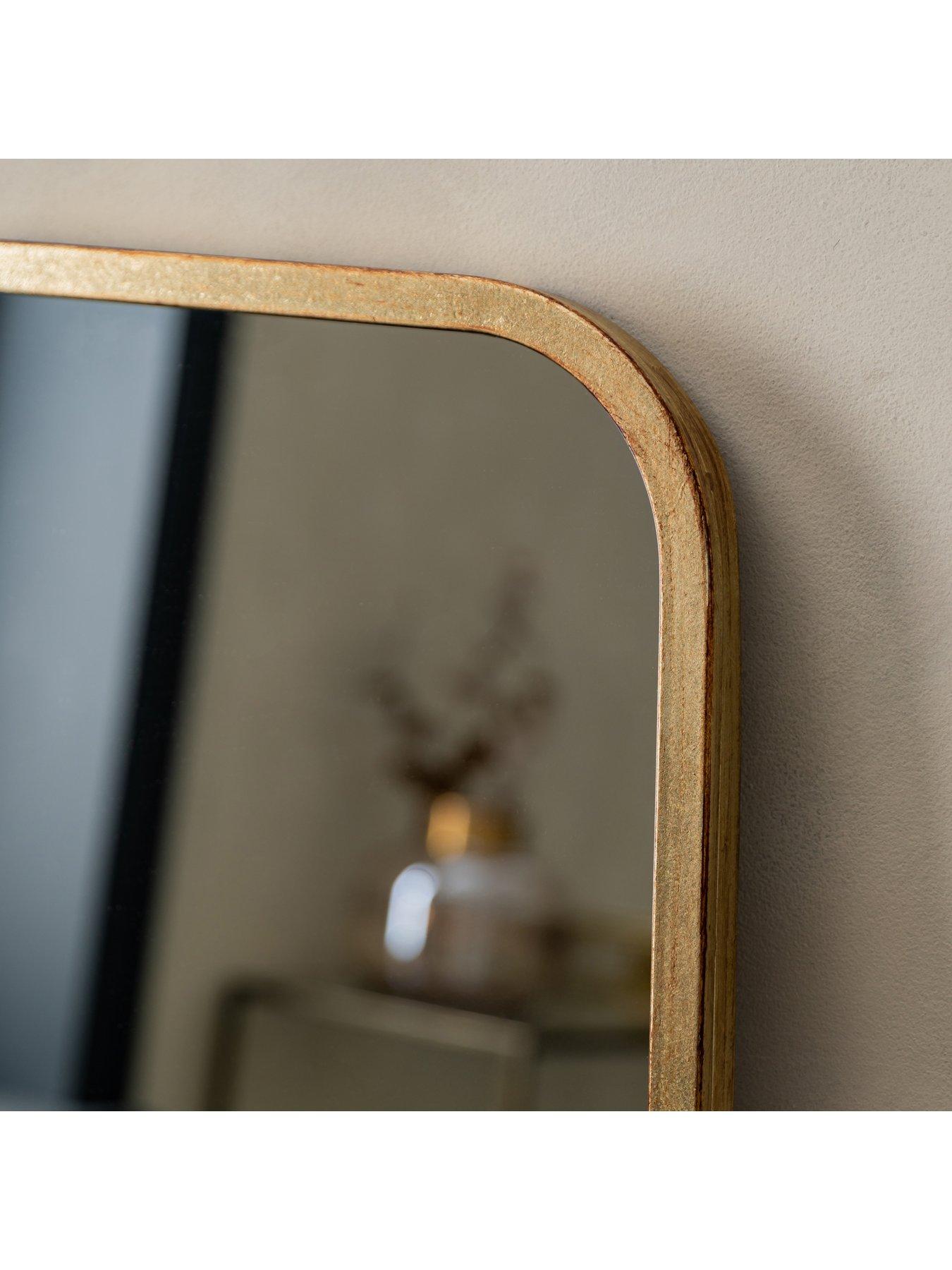 Image 4 of 6 of Gallery Direct Kurva Gold Leaner Full Length Mirror