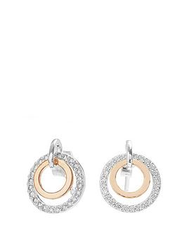 simply-silver-simply-silver-sterling-silver-925-with-cubic-zirconia-two-tone-double-open-earrings