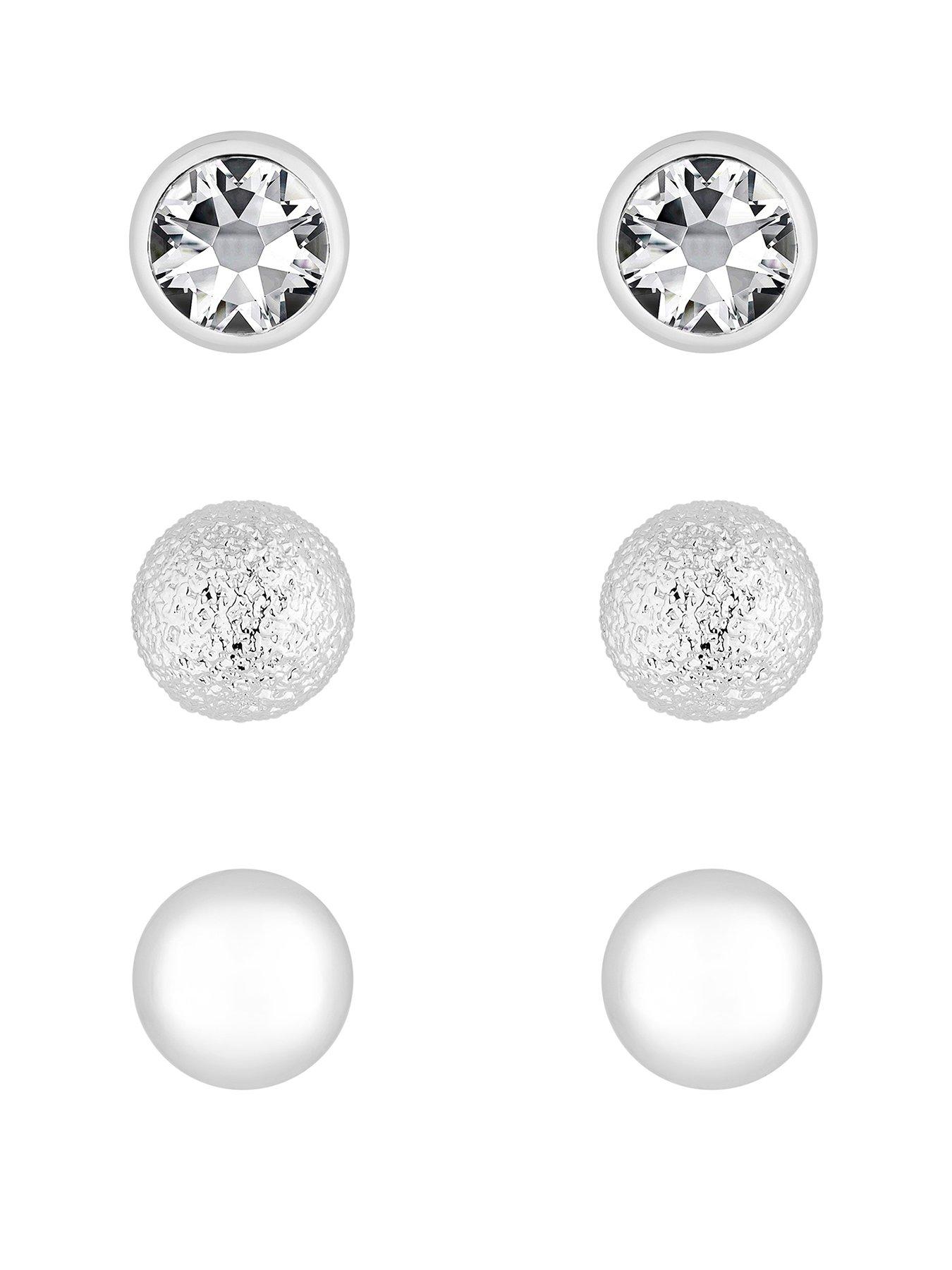 mood-silver-plated-crystal-stud-earrings-pack-of-3