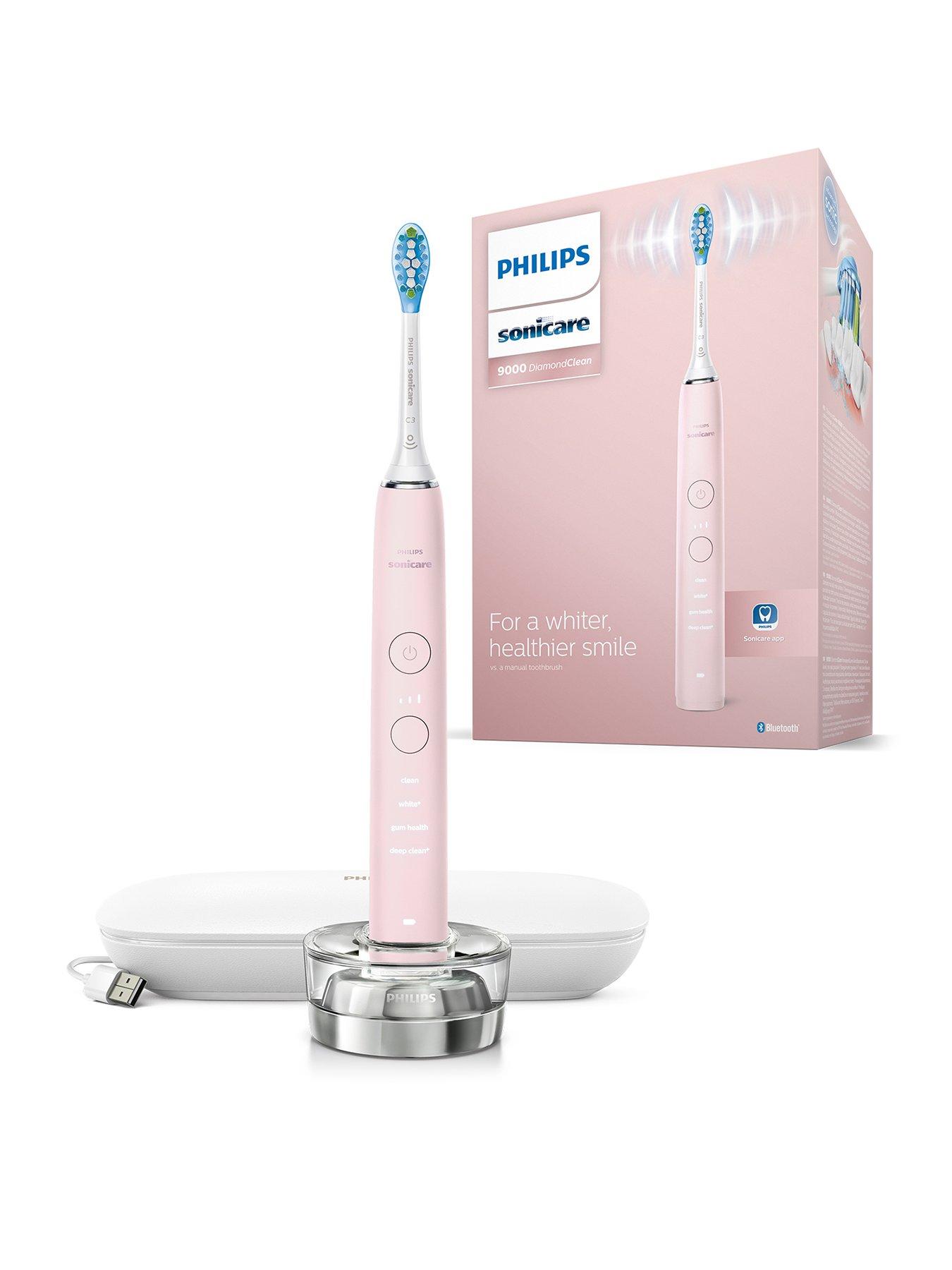 Image 1 of 6 of Philips Philips Sonicare DiamondClean 9000 Electric Toothbrush, Pink, Charging Travel Case &amp; App - HX9911/53
