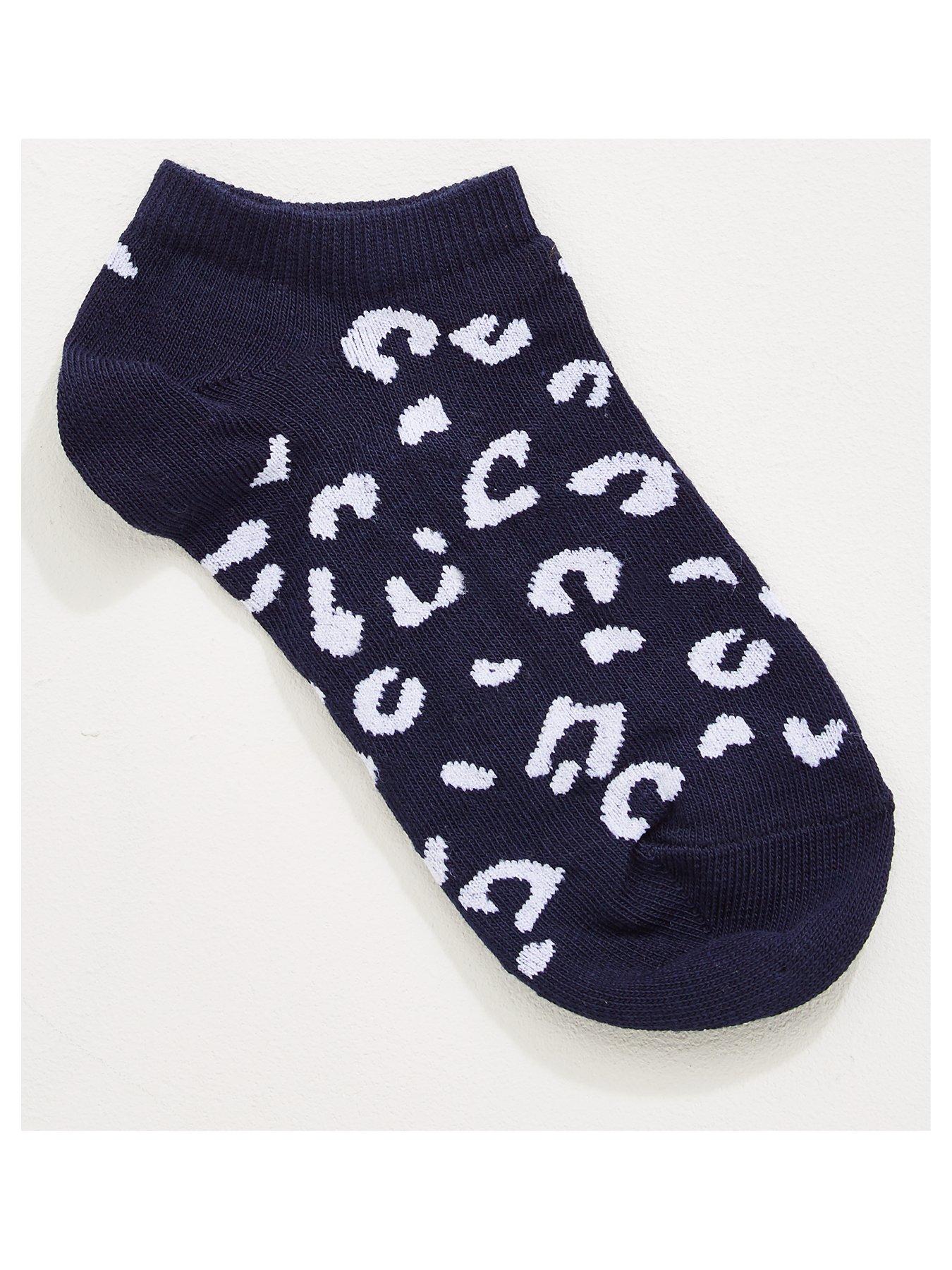 Image 2 of 3 of The Very Collection Girls 7 Pack Animal Liner Socks - Multi