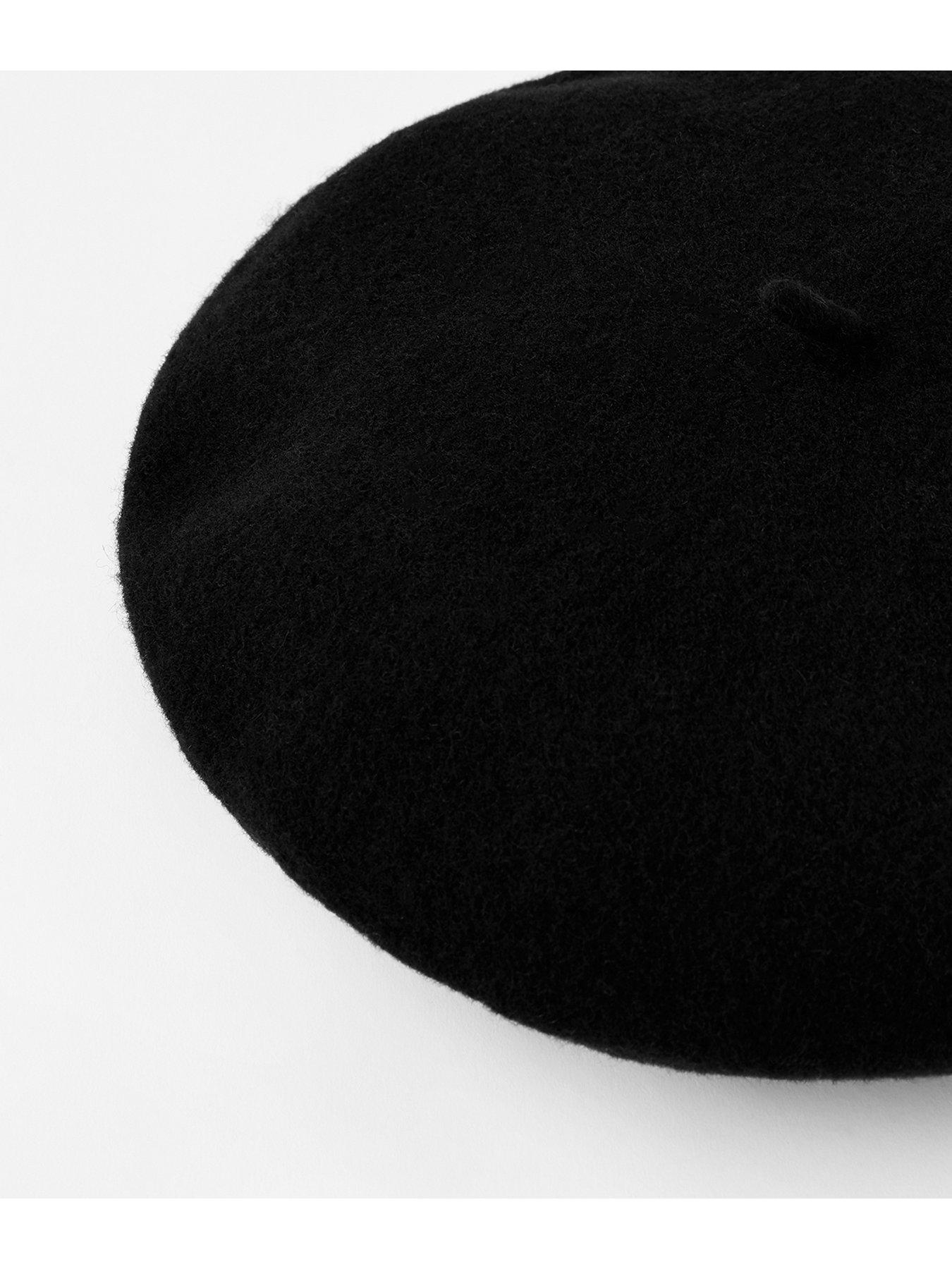 Image 2 of 2 of Accessorize Wool Beret - Black