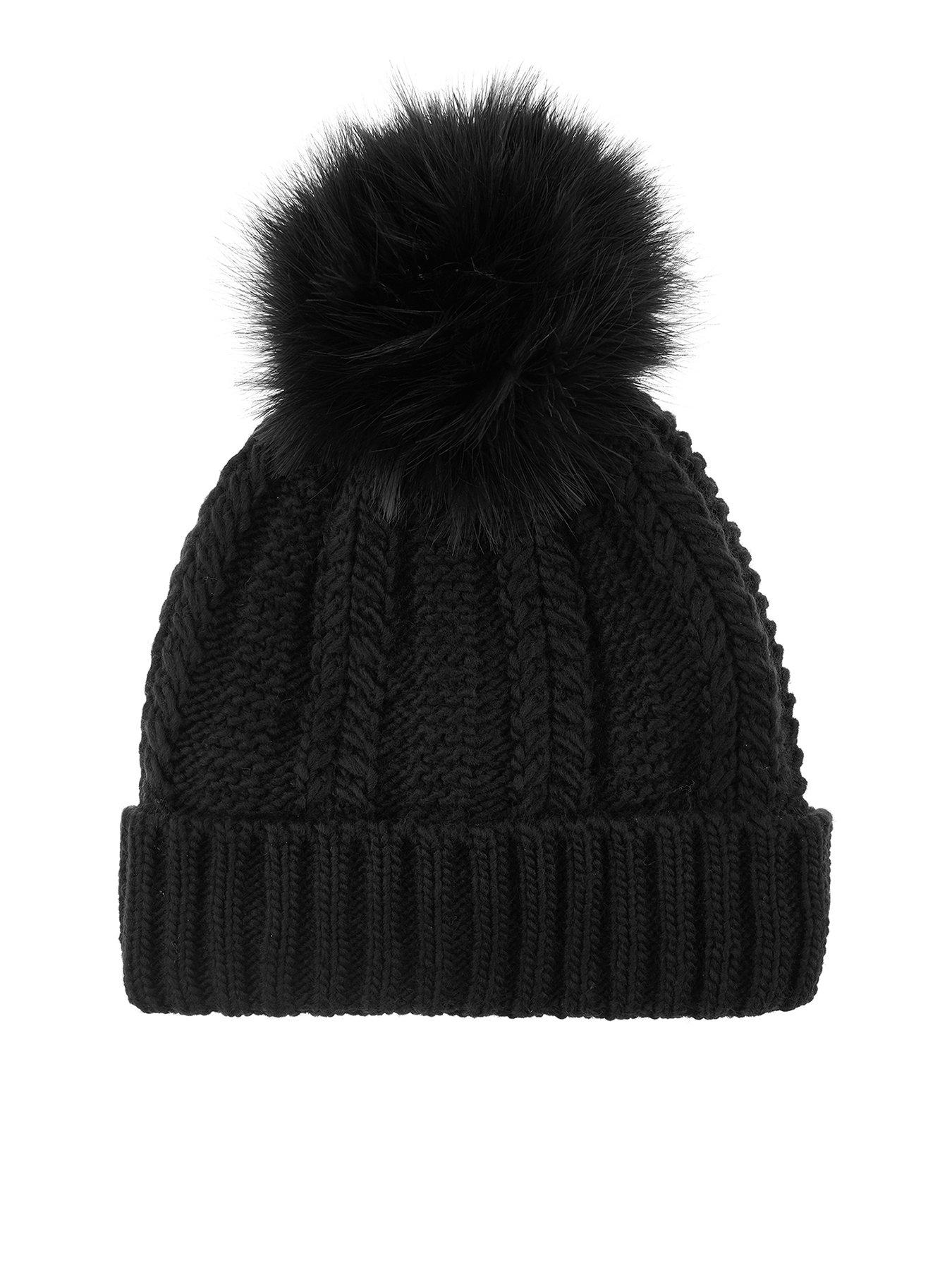 accessorize-luxe-pom-beanie-black