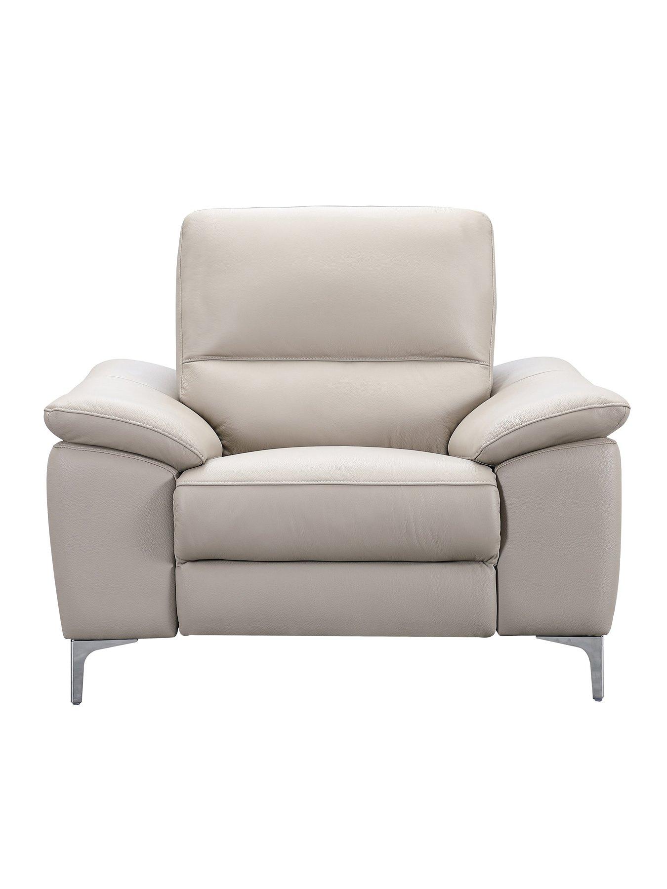 The Very Collection Pavilion Leather/Faux Leather Power Recliner Armchair