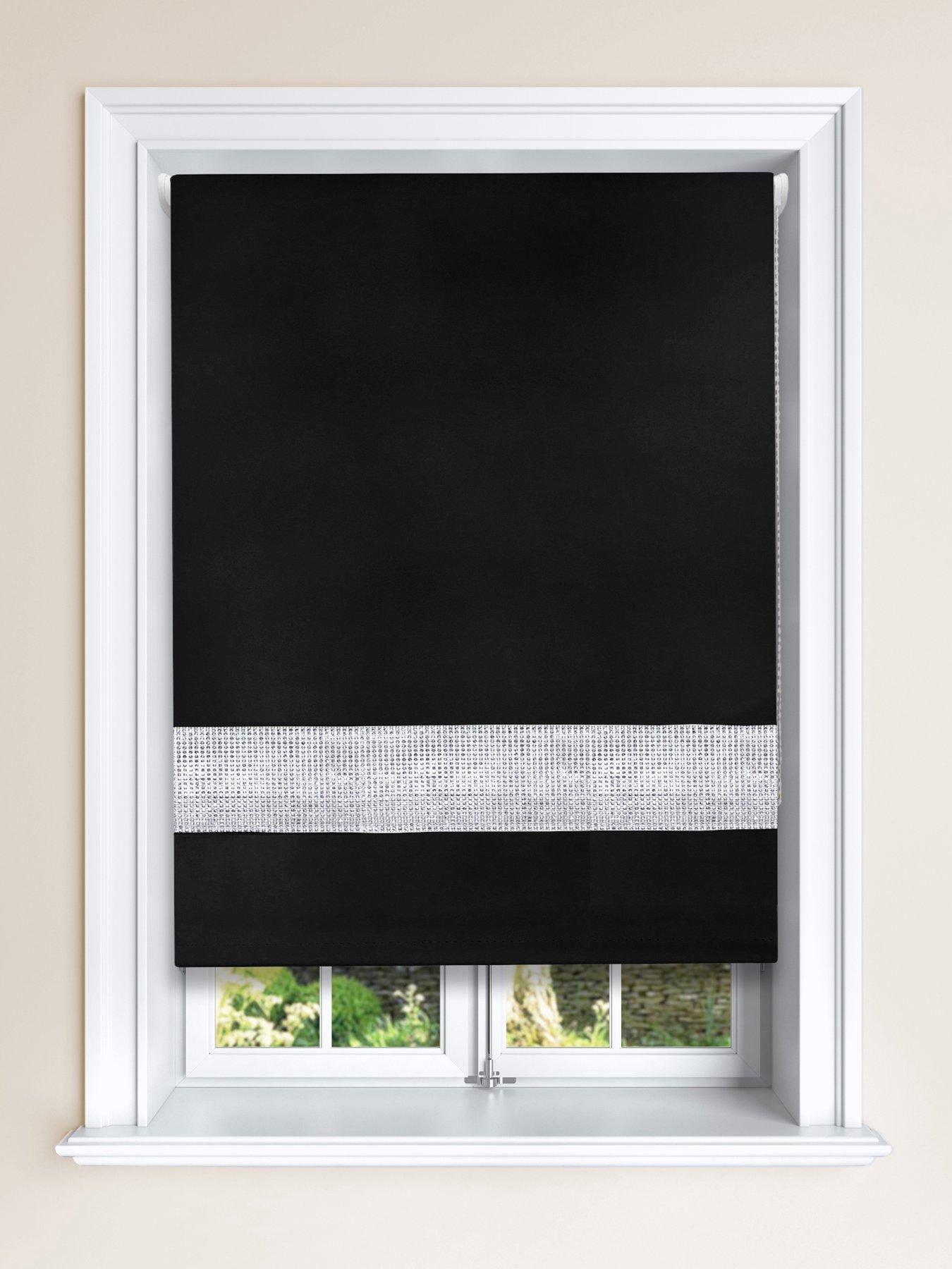 The Very Collection Diamante Blackout Roller Blind
