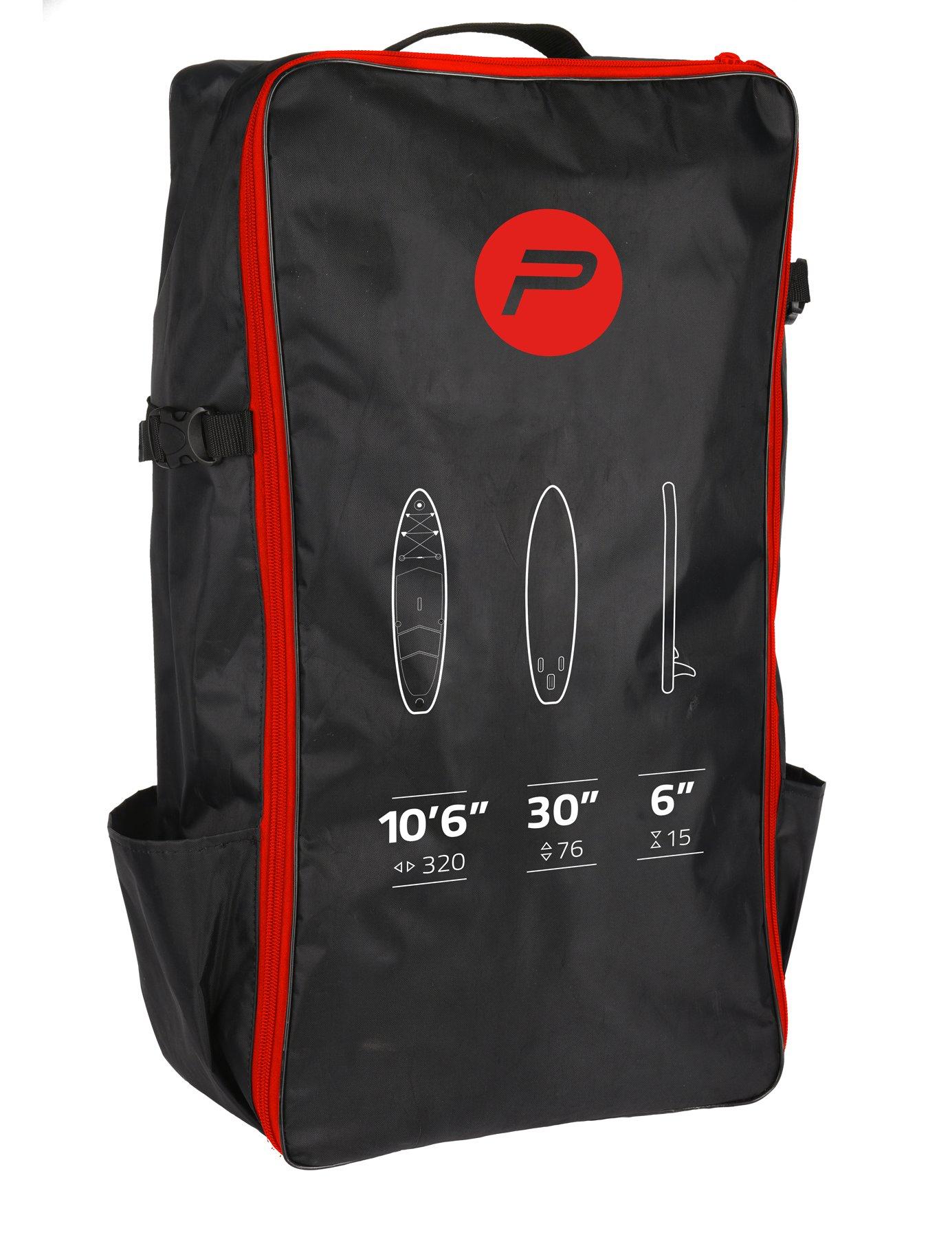 Image 5 of 7 of Pure 4 Fun PURE 320 SUP All-Round Inflatable Stand Up Paddle Board 10.5 Feet &amp;&nbsp;Pump, Patch Tool, Foot Lead, Adjustable Paddle and Waterproof 2L Bag