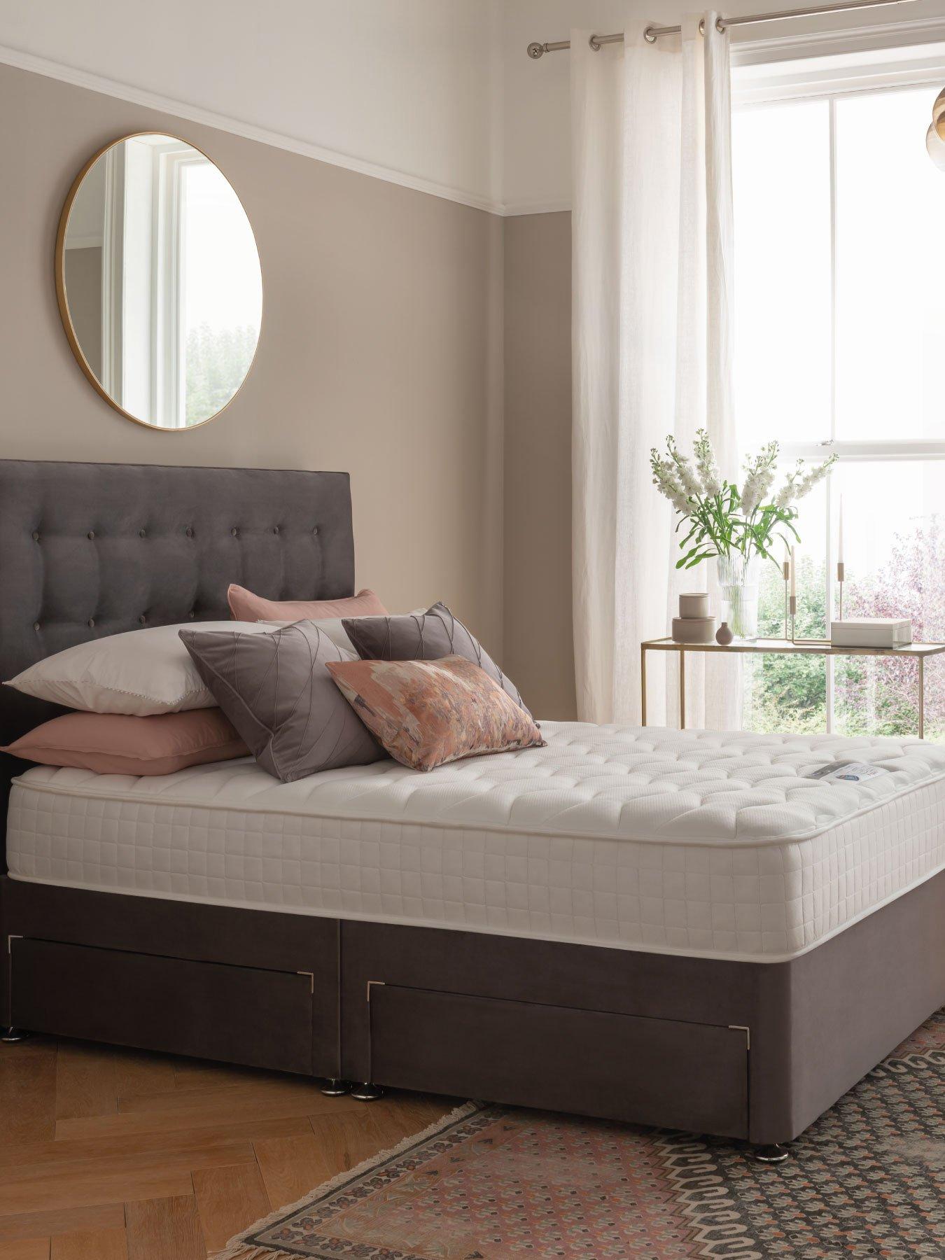 silentnight-mila-velvet-1000-pocket-memory-mattress-with-upholstered-divan-base-and-headboard-bed-setfront