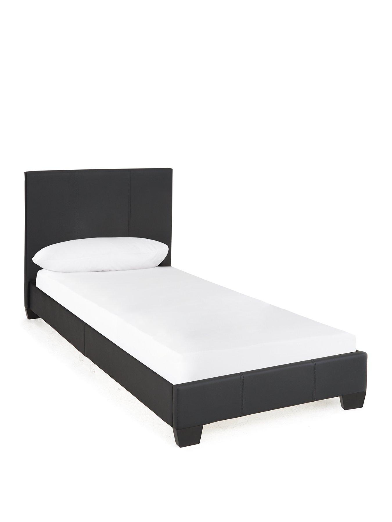 very-home-ellis-faux-leather-single-bed-framestillFront