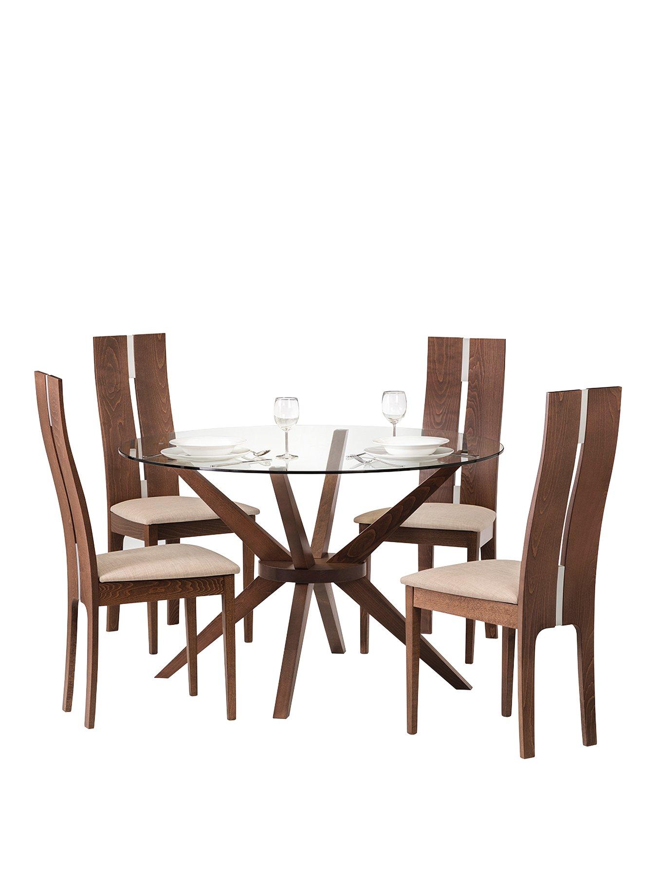 julian-bowen-set-of-chelsea-glass-table-4-cayman-chairs