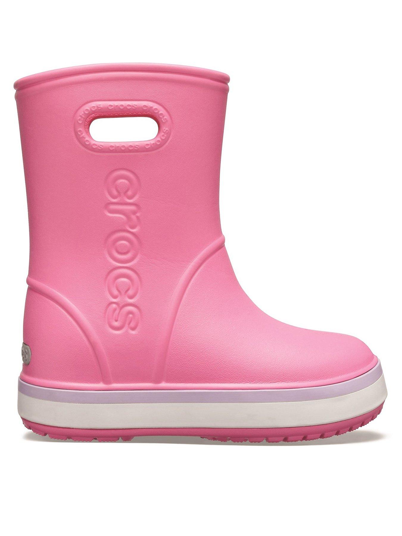 Girls Crocband Rainboot Pink