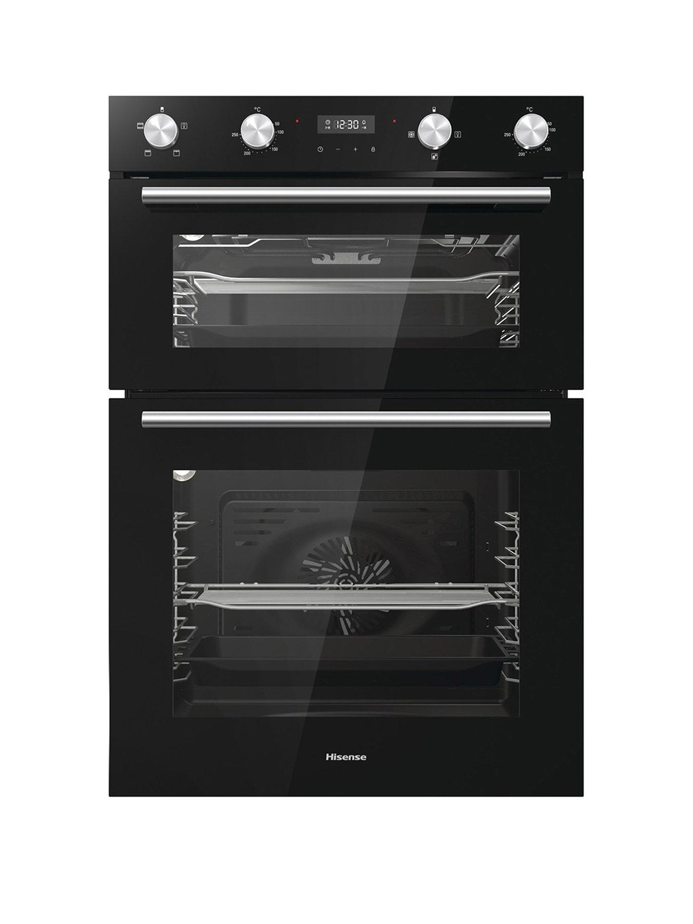 hisense-bid95211bguk-60cm-widenbspbuilt-in-double-oven-blackfront