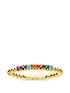thomas-sabo-gold-plated-sterling-silver-and-multi-cubic-zirconia-stacking-ringfront