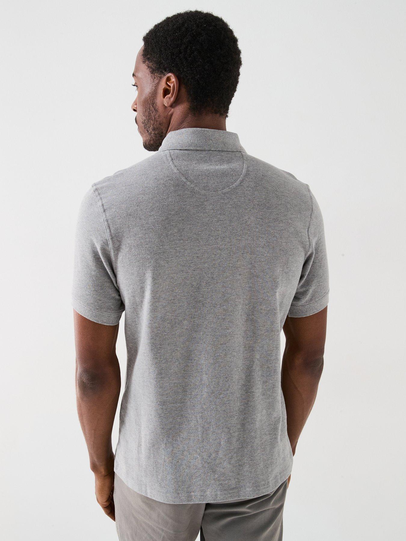 Image 2 of 6 of Barbour Sports Tailored Fit Polo Shirt - Grey